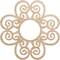 Ekena Millwork Cohen Wood Fretwork Pierced Ceiling Medallion, Alder, 28"OD x 9 5/8"ID x 3/8"T CMWP28X28X0375COAL - alternate 1